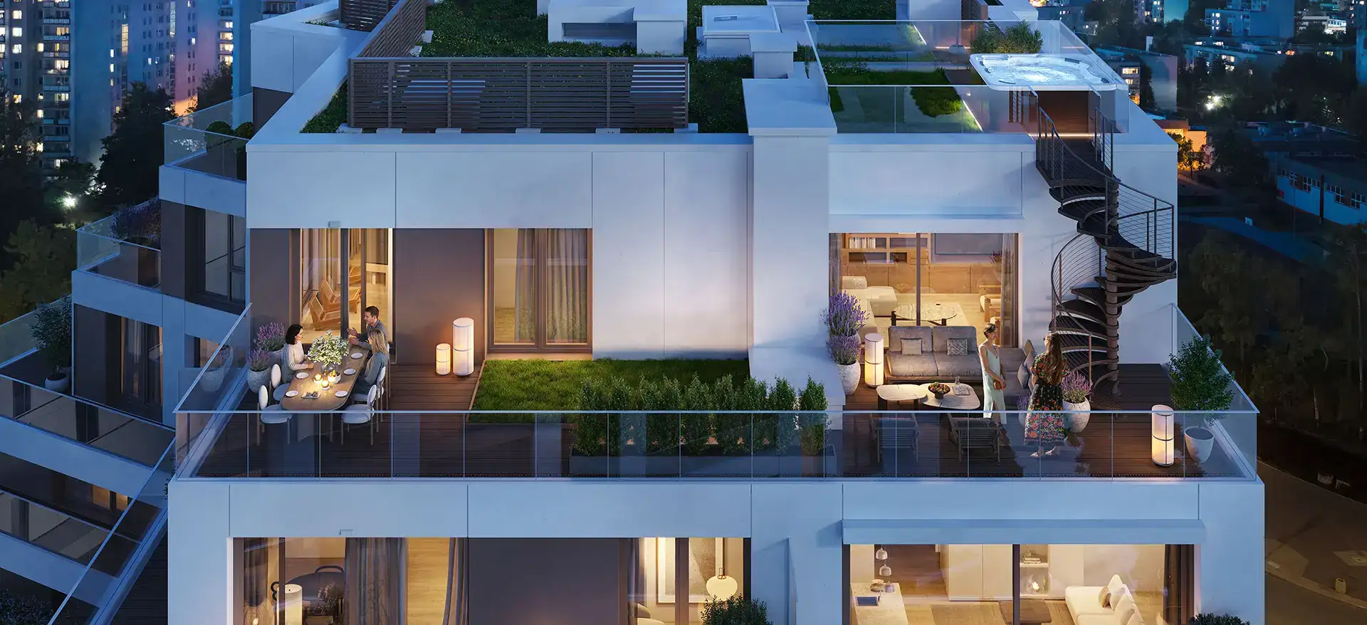 Taras inwestycji Cynamonowa Ursynów, Warszawa Ursynów